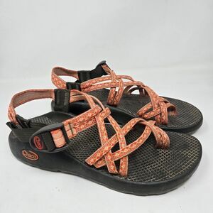Chaco Z Cloud X2 Women Sz W9 Adjustable Dual Strap Toe Loop Orange Sandals
